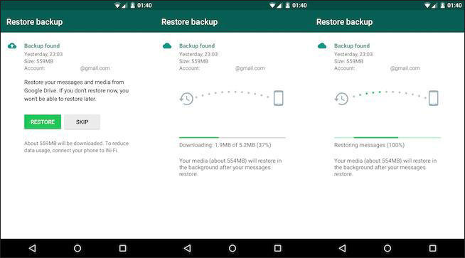 Change to WhatsApp Backups in Google Drive