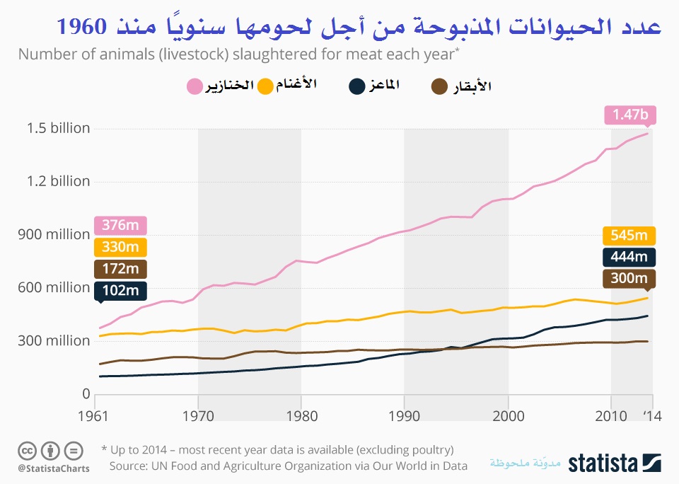 عدد الذبائح