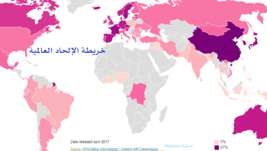 خريطة الإلحاد العالمية