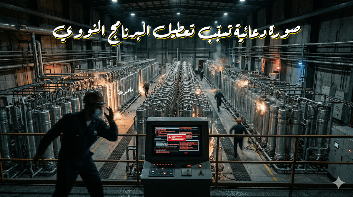 صورة دعائية تسبّب تعطيل البرنامج النووي