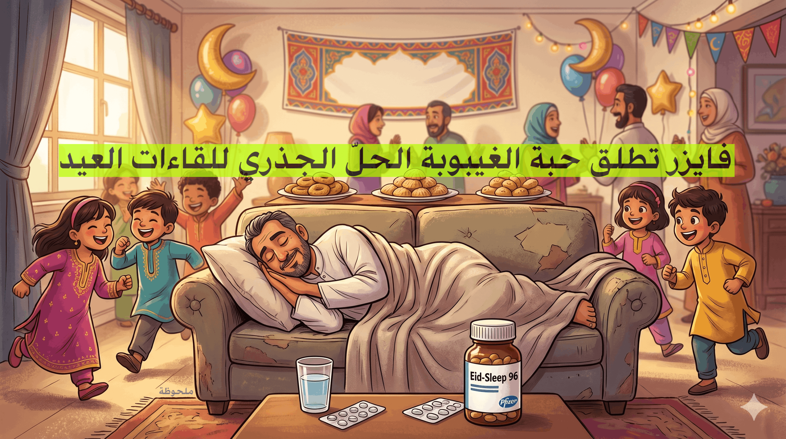 فايزر تطلق حبة الغيبوبة الحلّ الجذري للقاءات العيد